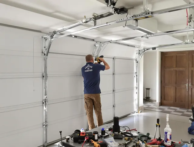 Scituate Garage Door Repair certified technician performing precision garage door repair in Scituate