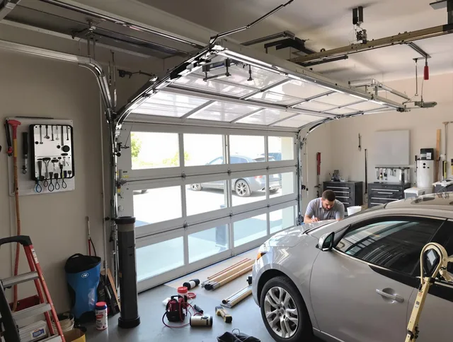Garage door noise reduction service by Scituate Garage Door Repair in Scituate