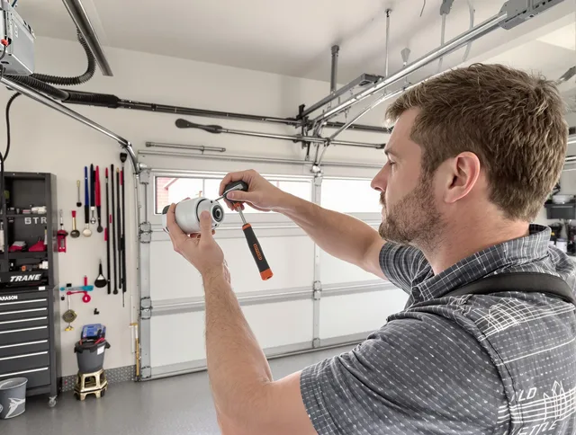 Garage door opener repair service by Scituate Garage Door Repair in Scituate