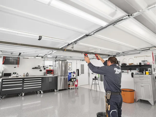 Overhead garage door repair service by Scituate Garage Door Repair in Scituate
