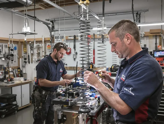 Garage door spring repair service by Scituate Garage Door Repair in Scituate